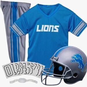 Franklin Sports Detroit Lions Kids Football Uniform Set